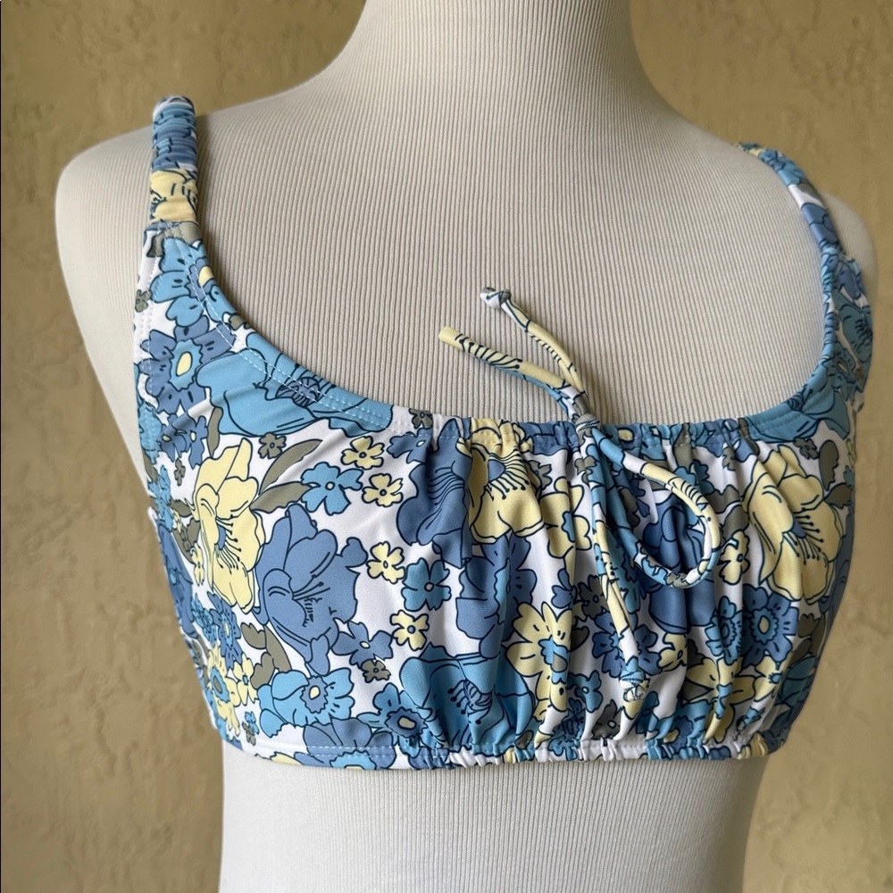 Blue Floral Two-Piece Bikini Set - Picture 3 of 6